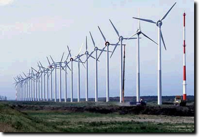 サロベツ原野の風力発電